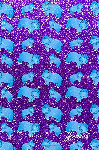 Stock image for Journal: Faux purple glitter blue hippo notebook for sale by SecondSale