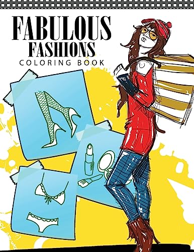 Imagen de archivo de Fabulous Fashions coloring Book: 1960s Fashion Coloring Book for Adults [Soft Cover ] a la venta por booksXpress