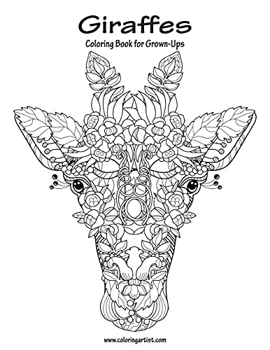 9781535248518: Giraffes Coloring Book for Grown-Ups 1
