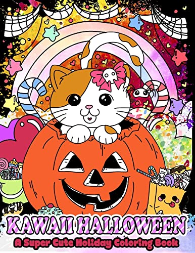 Stock image for Kawaii Halloween: A Super Cute Holiday Coloring Book (Kawaii, Manga and Anime Coloring Books for Adults, Teens and Tweens) for sale by Save With Sam