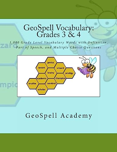 Stock image for GeoSpell Vocabulary: Grades 3 & 4: 1,000 Grade Level Vocabulary Words with Definition, Part of Speech, and Multiple Choice Questions for sale by ThriftBooks-Dallas