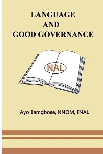 Stock image for Language and Good Governance for sale by THE SAINT BOOKSTORE