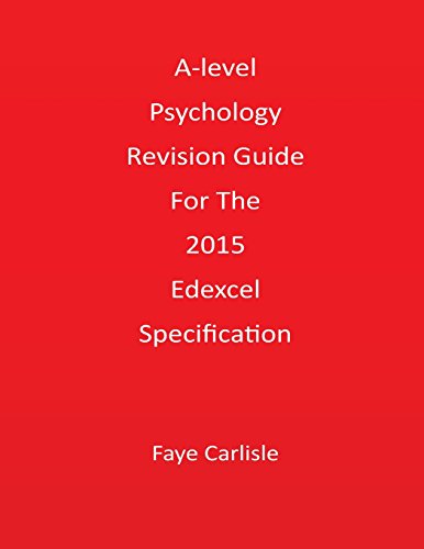 Beispielbild fr A-level Psychology Revision Guide For The 2015 Edexcel Specification zum Verkauf von AwesomeBooks