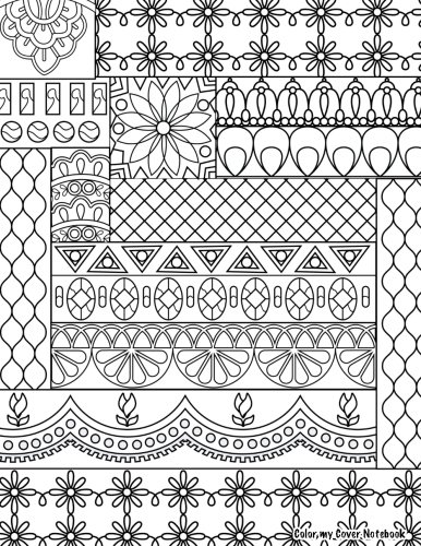 Stock image for Color My Cover Notebook (Indian design): Therapeutic notebook for writing, journaling, and note-taking with coloring design on cover for inner peace, . (Adult Coloring Cover Notebooks and Journals) for sale by Revaluation Books