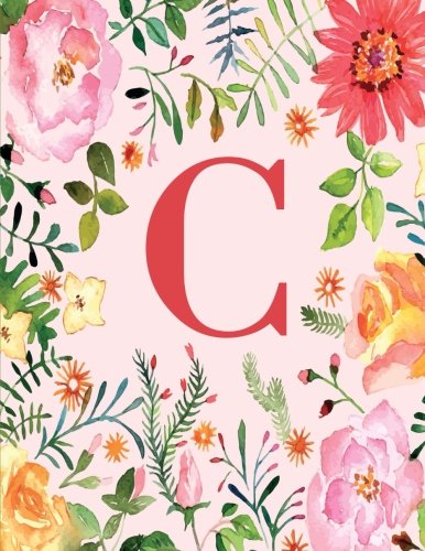 Imagen de archivo de C: Monogram Initial C Notebook for Women and Girls, Pink Floral 8.5 x 11 a la venta por ThriftBooks-Atlanta