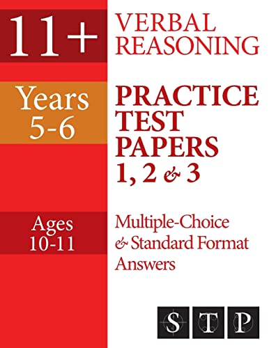 9781535552318: 11+ Verbal Reasoning Practice Test Papers 1, 2 & 3: Multiple-Choice and Standard Format Answers (Years 5-6: Ages 10-11): Volume 5 (11+ Essentials Series)