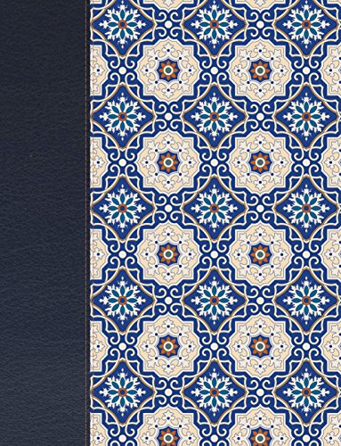 Stock image for RVR 1960 Biblia de apuntes, piel fabricada y mosaico crema y azul for sale by PBShop.store US