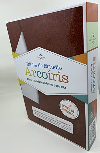 Imagen de archivo de Biblia de Estudio Arco Iris con Cierre y Bolsillo, Reina-Valera 1960, imitacin piel color miel con ndice incluye lupa de aumento a la venta por GF Books, Inc.