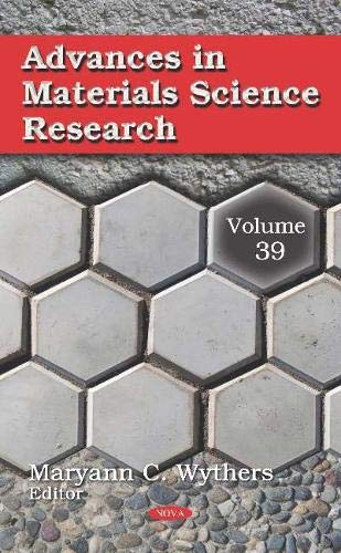 Beispielbild fr Advances in Materials Science Research: Volume 39 zum Verkauf von Buchpark