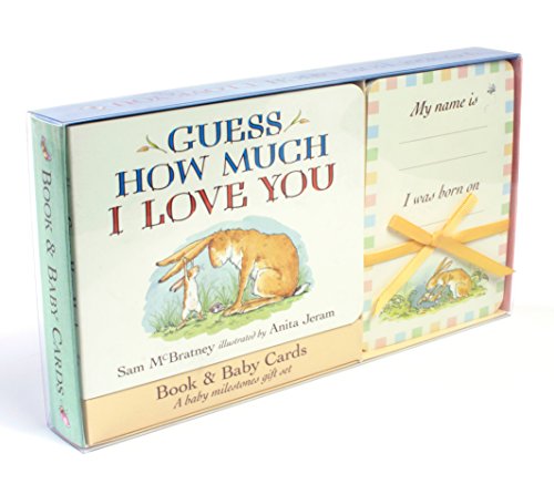 Beispielbild fr Guess How Much I Love You: Baby Milestone Moments: Board Book and Cards Gift Set zum Verkauf von medimops