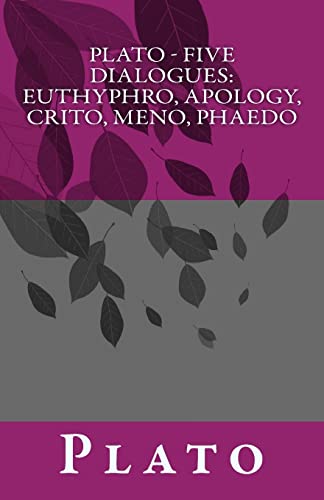 Beispielbild fr Plato - Five Dialogues: Euthyphro, Apology, Crito, Meno, Phaedo zum Verkauf von -OnTimeBooks-