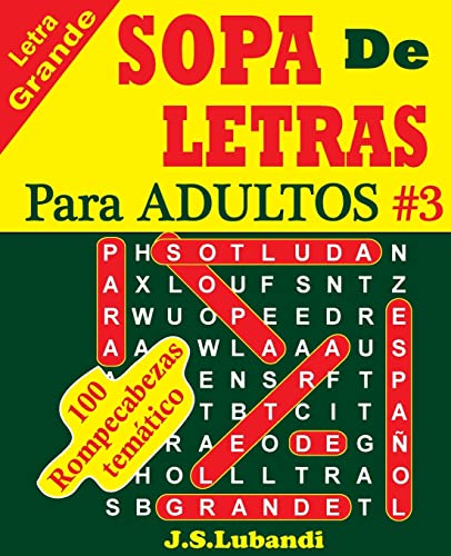 9781537154015: SOPA De LETRAS Para ADULTOS (SPANISH Word Search For ADULTS) (Spanish Edition)