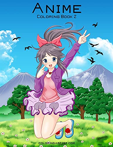 9781537160566: Anime Coloring Book 2