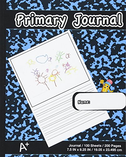 Stock image for Primary Journal: Modern Blue Marble,Composition Book, draw and write journal, Unruled Top, .5 Inch Ruled Bottom Half, 100 Sheets, 7.5 in x 9.25 in, 19.05 x 23.495 cm,Soft Durable Cover for sale by SecondSale