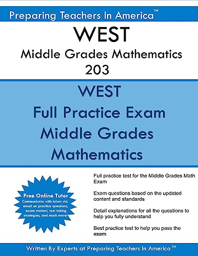 Stock image for WEST Middle Grades Mathematics 203: WEST 203 Middle Grades Math Exam for sale by Lucky's Textbooks