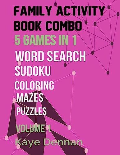 Stock image for Family Activity Book Combo: Word Search Maze Puzzle Sudoku And Coloring (Family Activities) for sale by Save With Sam