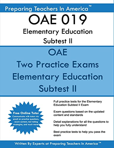 Stock image for OAE 019 Elementary Education Subtest II: OAE 019 Mathematics, Science, Arts, Health, and Fitness for sale by ThriftBooks-Dallas