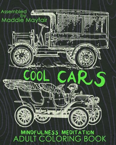 Cool Cars Mindfulness Meditation Adult Coloring Book Mindful Colouring Books