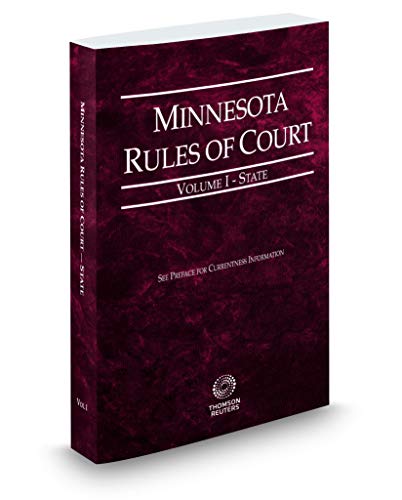 Stock image for Michigan Rules of Court - State, 2019 ed. (Vol. I, Michigan Court Rules) for sale by Better World Books
