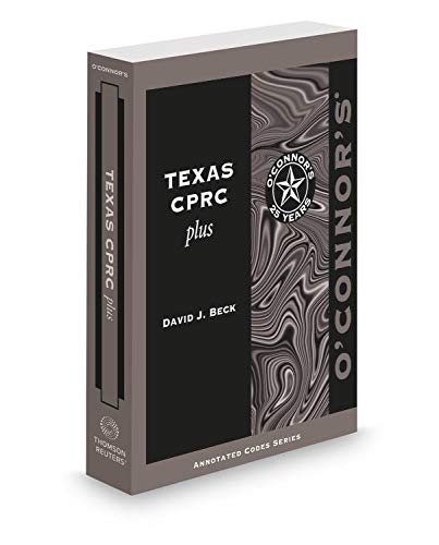 Stock image for O'Connor's Texas CPRC Plus, 2018 ed. for sale by ThriftBooks-Dallas