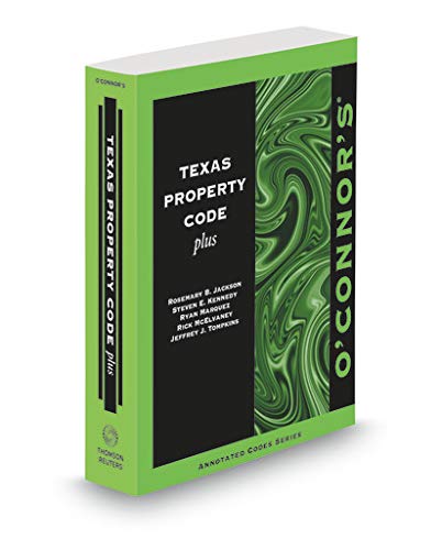 Beispielbild fr O'Connor's Texas Property Code Plus, 2020-2021 ed. zum Verkauf von HPB-Red