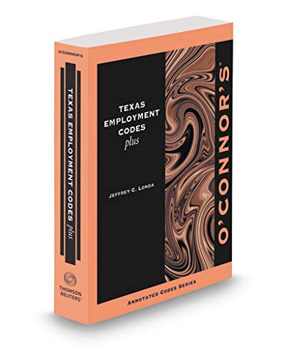 Stock image for O'Connor's Texas Employment Codes Plus, 2020-2021 ed. for sale by HPB-Red