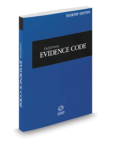 Beispielbild fr California Evidence Code, 2021 ed. (California Desktop Codes) zum Verkauf von GF Books, Inc.