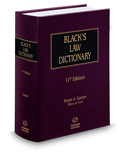 Imagen de archivo de Black's Law Dictionary, 11th edition a la venta por SecondSale