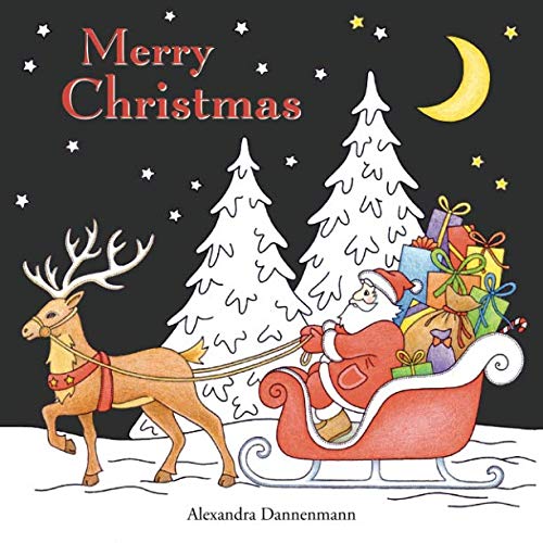 Beispielbild fr Merry Christmas: a beautiful colouring book with Christmas designs on a black background, for gloriously vivid colours (Merry Christmas (Christmas designs on a black background)) zum Verkauf von SecondSale