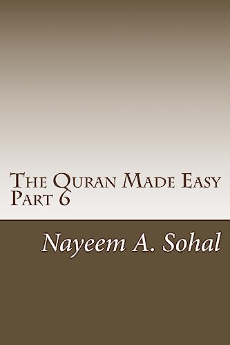 Beispielbild fr The Quran Made Easy - Part 6 zum Verkauf von THE SAINT BOOKSTORE