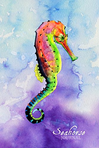 9781539393313: Seahorse Journal: colorful animals (Notebook, Diary, Blank Book) 6x9"