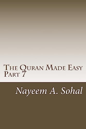 Beispielbild fr The Quran Made Easy - Part 7 zum Verkauf von THE SAINT BOOKSTORE