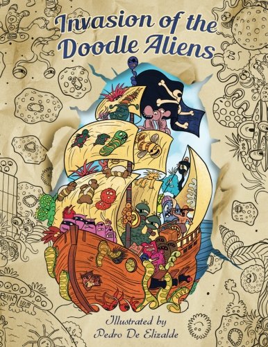 Beispielbild fr Invasion of the Doodle Aliens - Adult Coloring Book: Fun and Relaxation with Aliens from Outer Space zum Verkauf von WorldofBooks