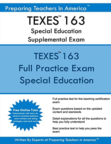 Stock image for TEXES 163 Special Education Supplemental Exam: TEXES 163 Exam for sale by California Books