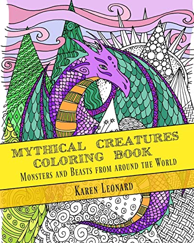 9781539556886: Mythical Creatures Coloring Book: Monsters and Beasts from around the World