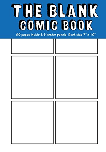 9781539617488: Blank Comic Book : 7"x10", 80 Pages, Blank Comic Strips, Drawing Your Own Comics, Blank Graphic Novel ( Starter 1 ) (Blank Comic Book for Starter)