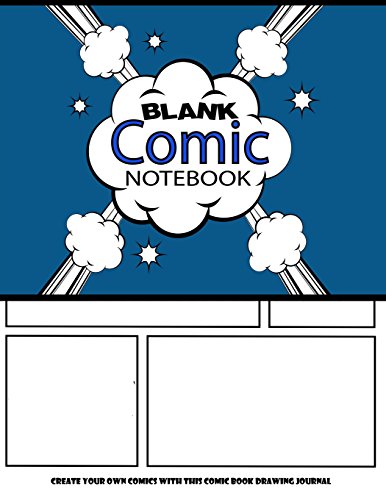 Imagen de archivo de Blank Comic Notebook : Create Your Own Comics With This Comic Book Drawing Journal: Big Size 8.5" x 11" Large, Over 100 Pages To Create Cartoons / Comics (Blank Comic Books) a la venta por Your Online Bookstore