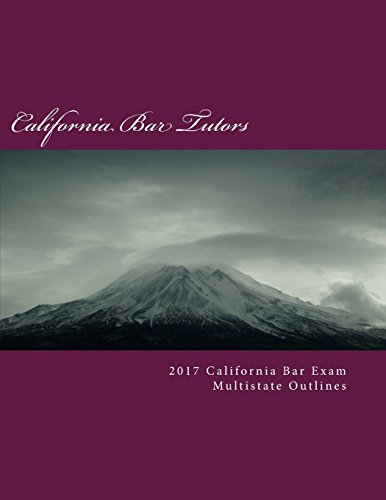 Beispielbild fr 2017 California Bar Exam Multistate Outlines zum Verkauf von Redux Books