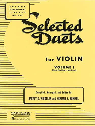 Beispielbild fr Selected Duets for Violin - Volume 1: Medium First Position (Rubank Educational Library) zum Verkauf von Wonder Book