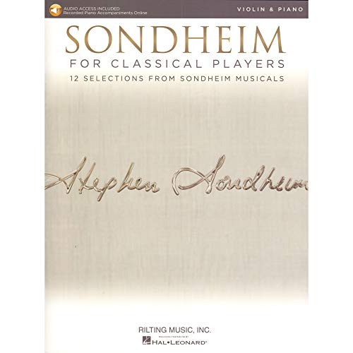 9781540026118: Sondheim For Classical Players Violin and Piano with Online Accompaniments