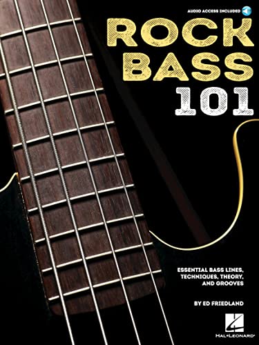 Beispielbild fr Ed Friedland: Rock Bass 101: Essential Bass Lines, Techniques, Theory and Grooves zum Verkauf von WorldofBooks