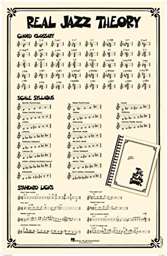 

Real Jazz Theory Poster: 22 inch. x 34 inch. Poster featuring Real Book Notation