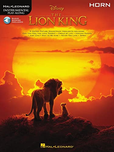 Imagen de archivo de The Lion King for Horn: Instrumental Play-Along a la venta por Books Unplugged