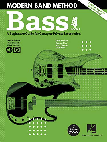 9781540076694: Modern Band Method - Bass, Book 1: A Beginner's Guide for Group or Private Instruction Book/Online Media