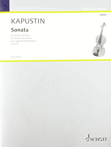 Beispielbild fr Sonata, Kapustin, Op. 70 zum Verkauf von Blackwell's