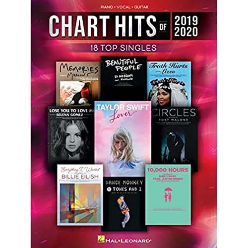 Stock image for Chart Hits of 2019-2020 Piano/Vocal/Guitar Songbook: 18 Top Singles (Chart Hits Of (Year)) for sale by BooksRun