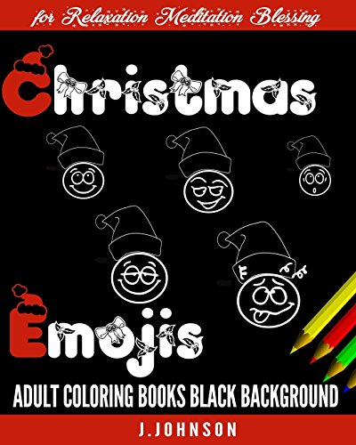 Stock image for Christmas Emojis: Adult Coloring Books Black Background for sale by Buchpark