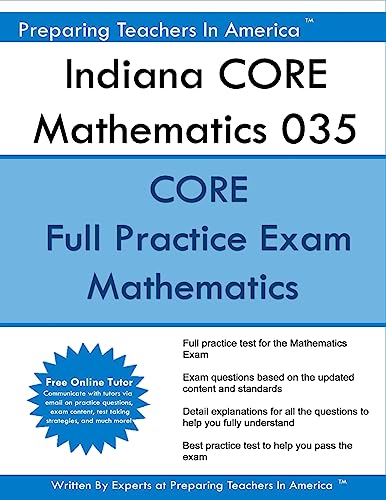 Stock image for Indiana CORE Mathematics 035: Indiana CORE Math Indiana CORE Assessments for Educator Licensure for sale by Books-FYI, Inc.