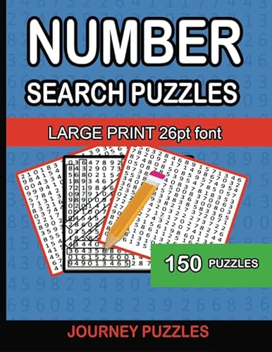 Imagen de archivo de 150 Number Search Puzzles: Large 26pt font a la venta por Revaluation Books