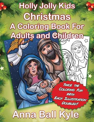 9781540768537: HollyJolly Kids CHRISTMAS: A Coloring Book For Adults and Children